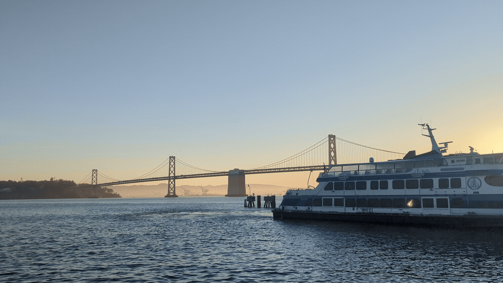 Oakland Bay Bridge scenery